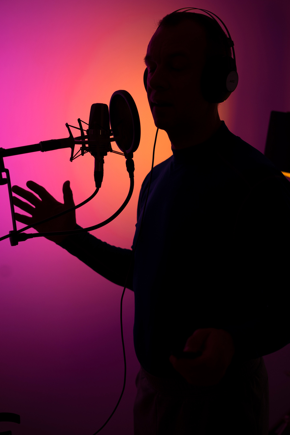 Voiceover Actor Studio Microphone
